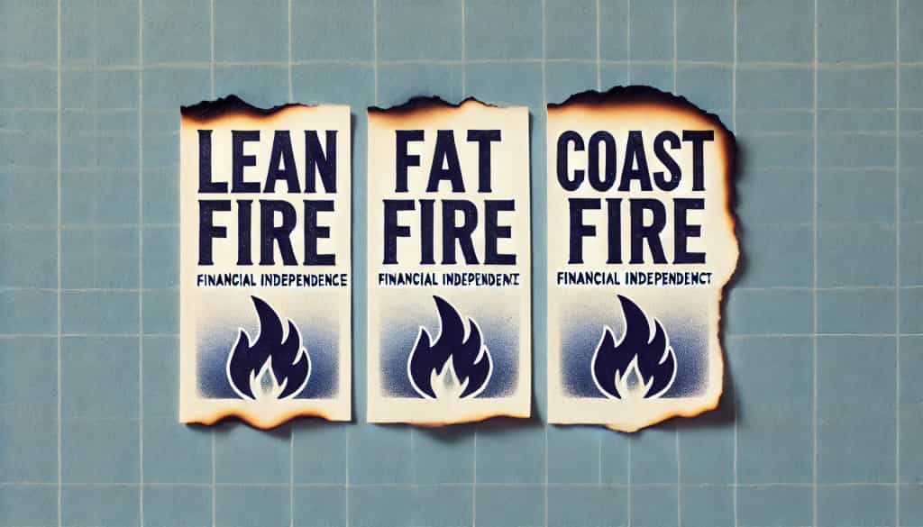 色々なFIREの種類：Lean FIRE vs. Fat FIRE vs. Coast FIRE